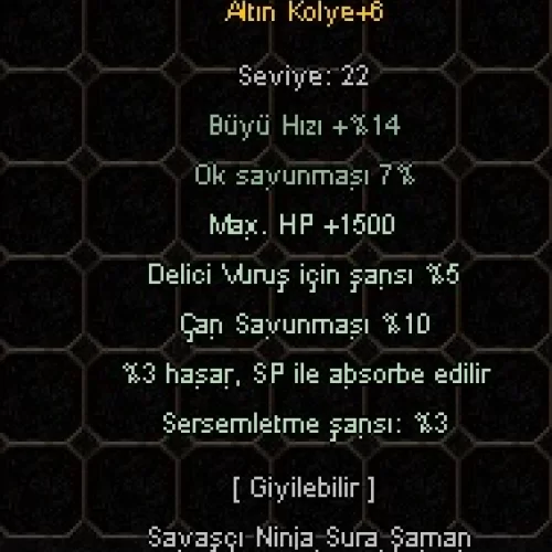  ALTIN KOLYE ELİT